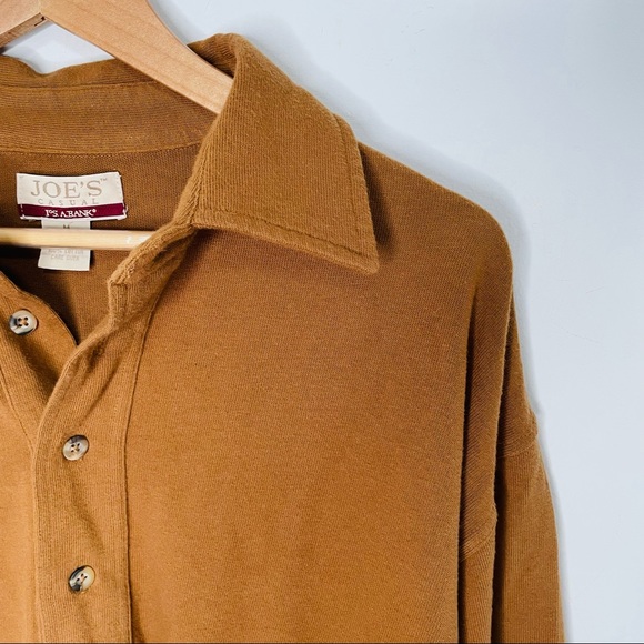 VINTAGE | Oversized Slouchy Collared Henley Long Sleeve Shirt Dress - Picture 7 of 7